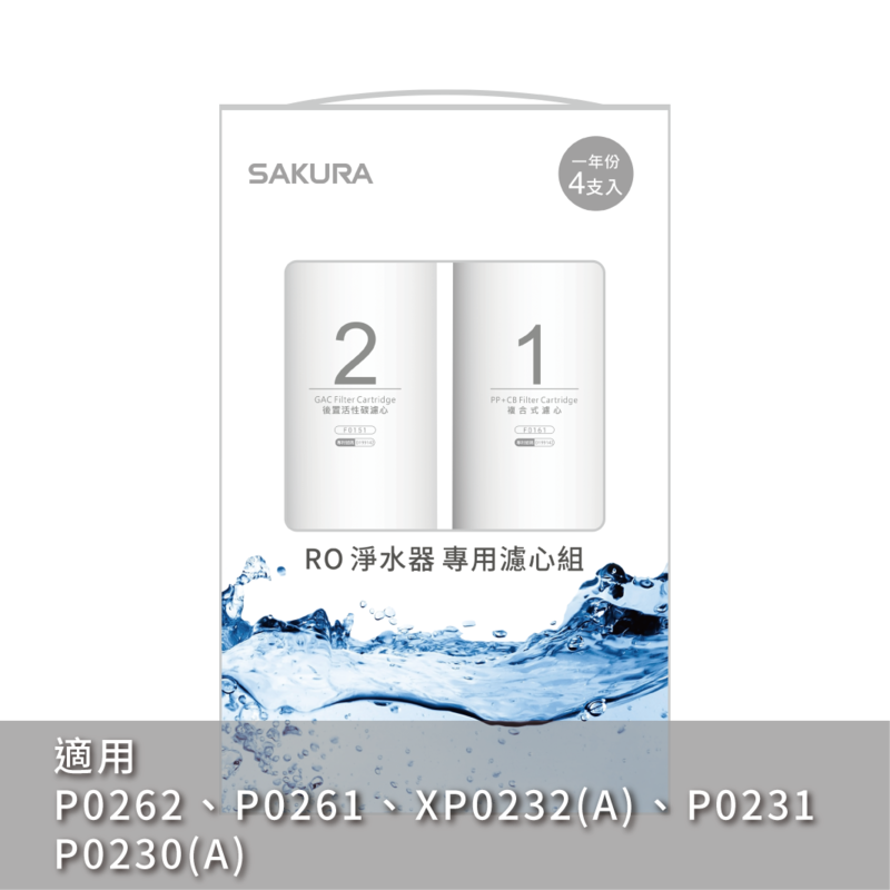 RO淨水器專用濾心4支入(一年份)