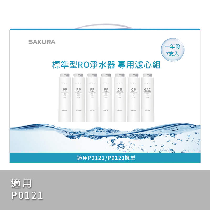標準型RO淨水器專用濾心7支入(一年份)